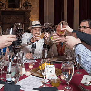Tampa Murder Mystery guests raise glasses